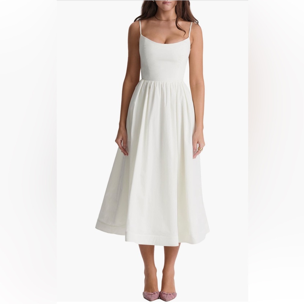 House of CB Lolita Corset Cotton Blend Fit & Flare Dress